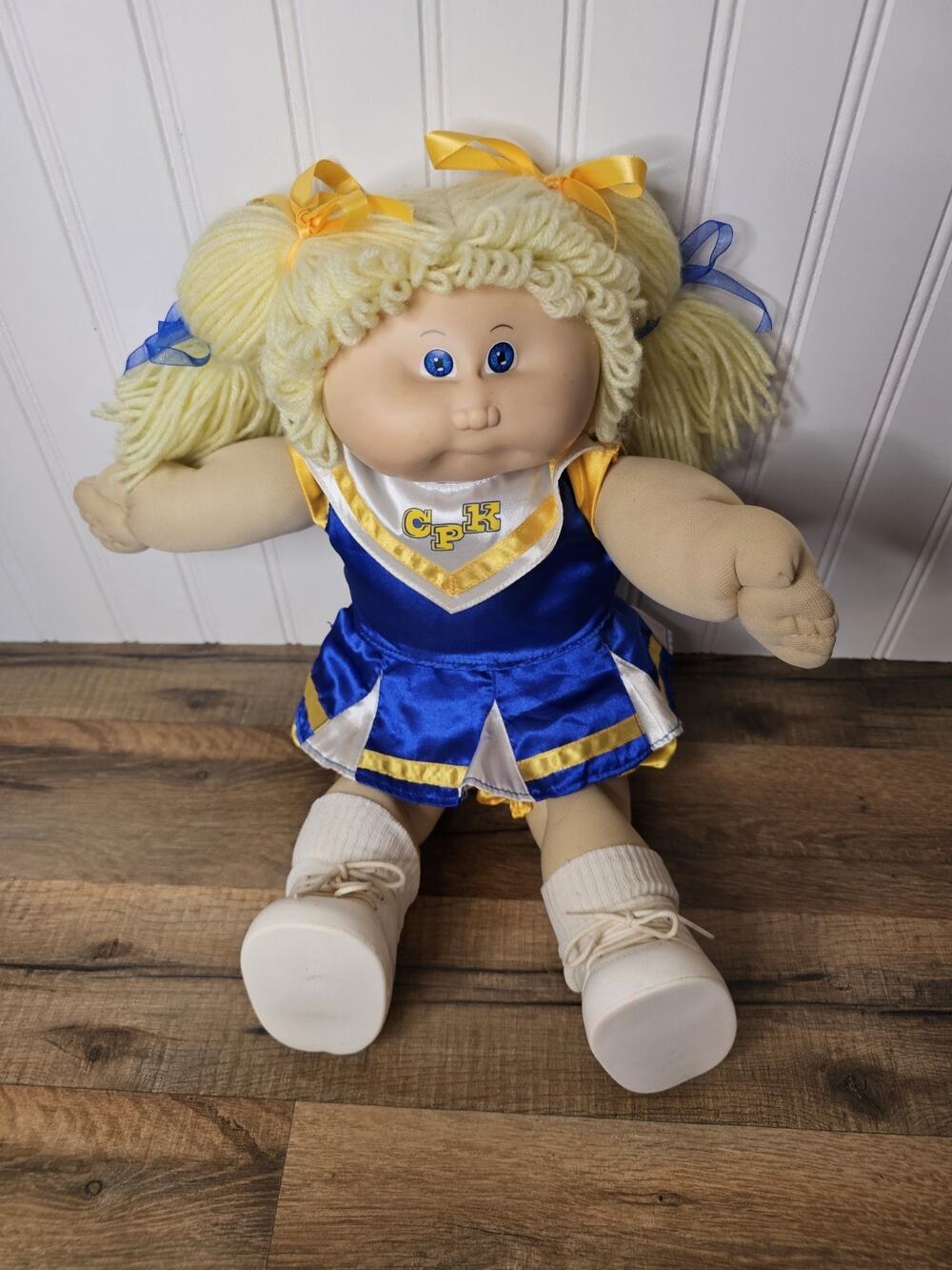 Cabbage Patch Kids 1984 Blonde Hair Blue‎ Eye Cheerleader Doll Vintage